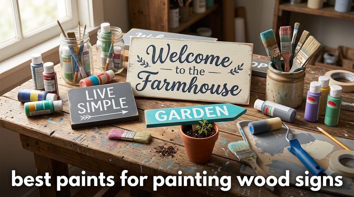 best paints for painting wood signs