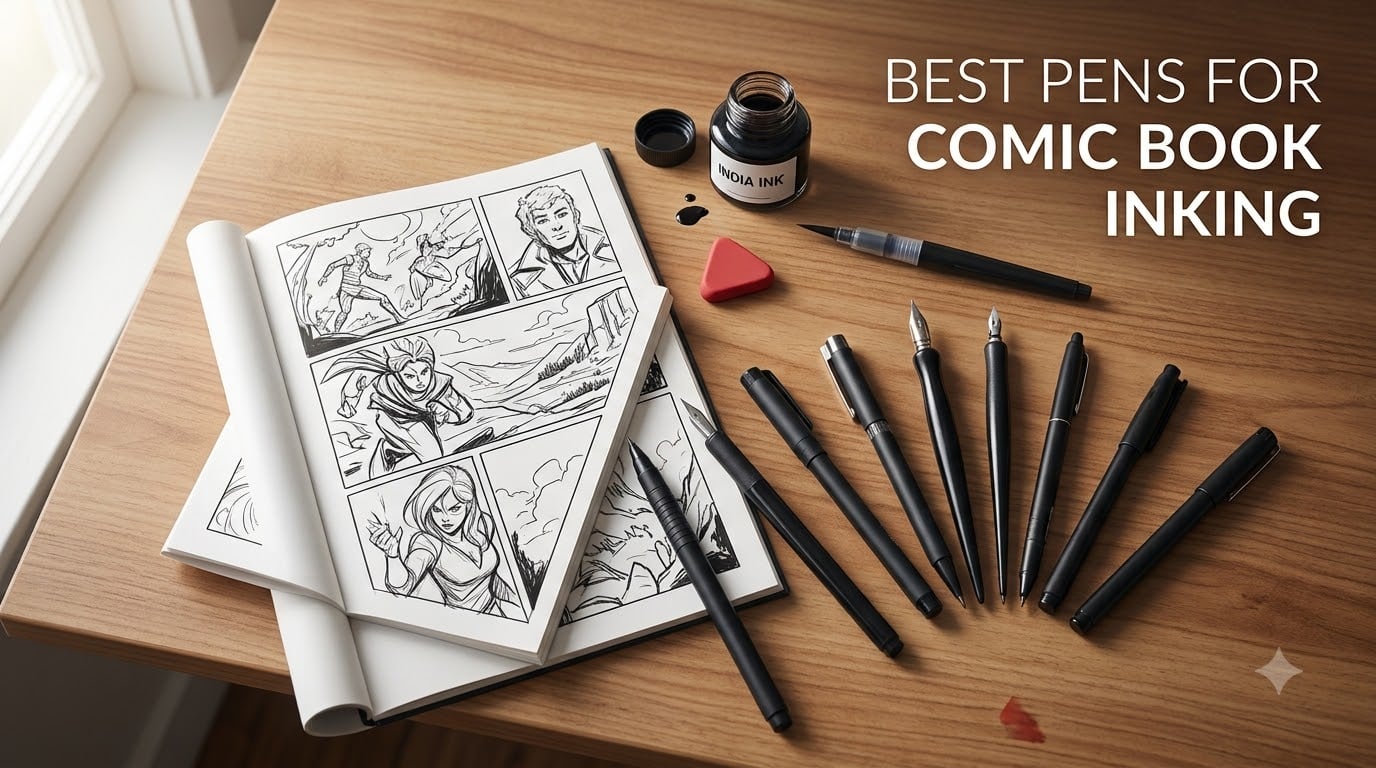 best pens for comic book inking