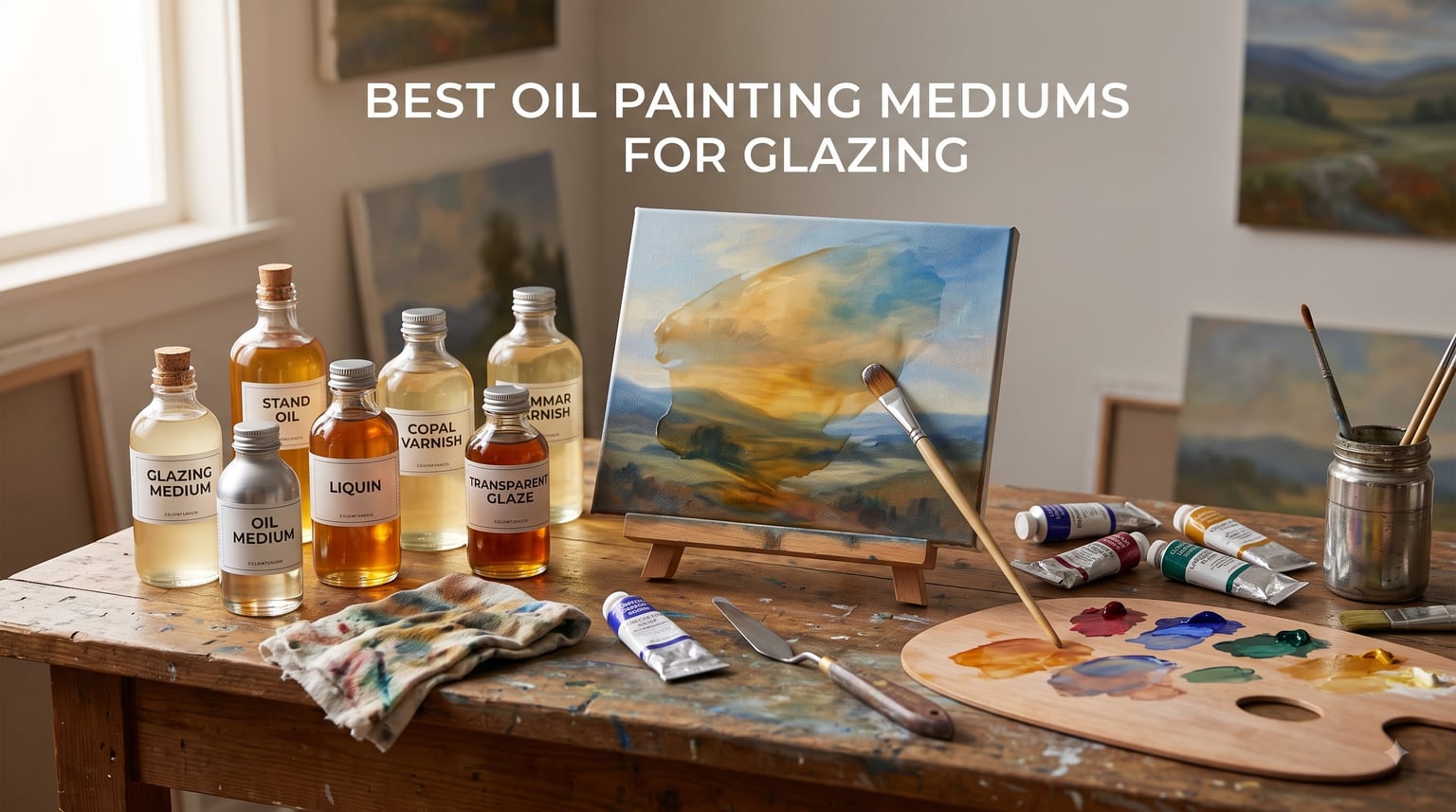 best oil painting mediums for glazing