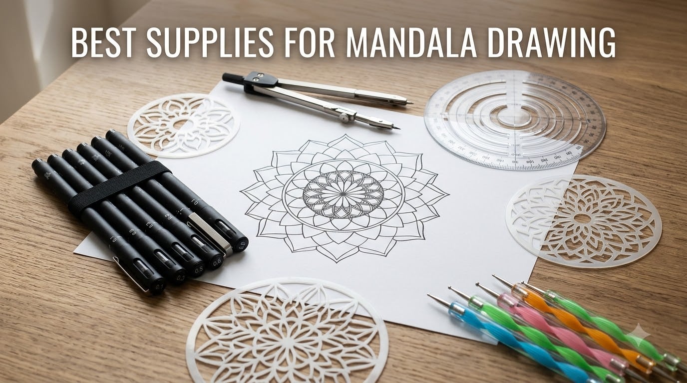 best supplies for mandala drawing