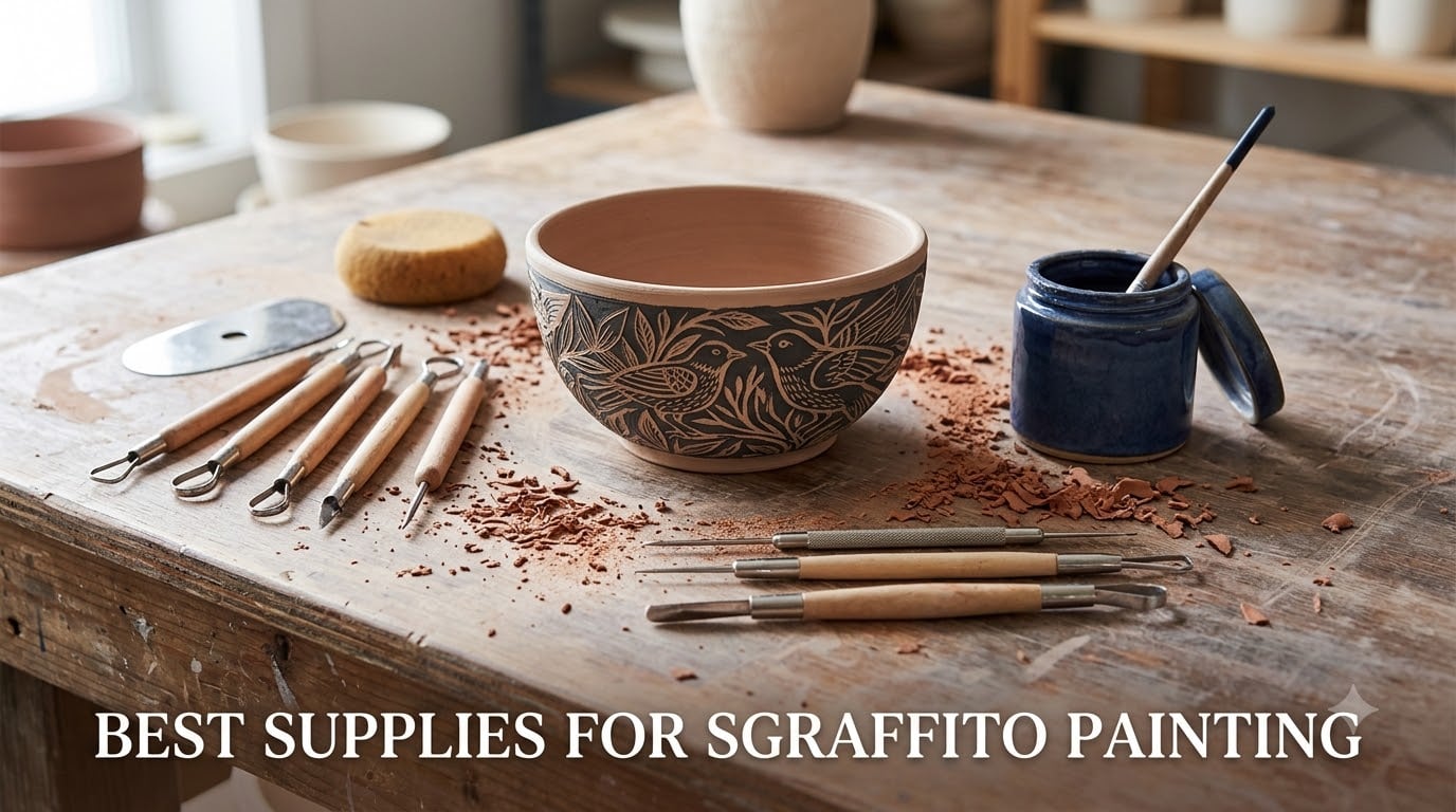 best supplies for sgraffito painting