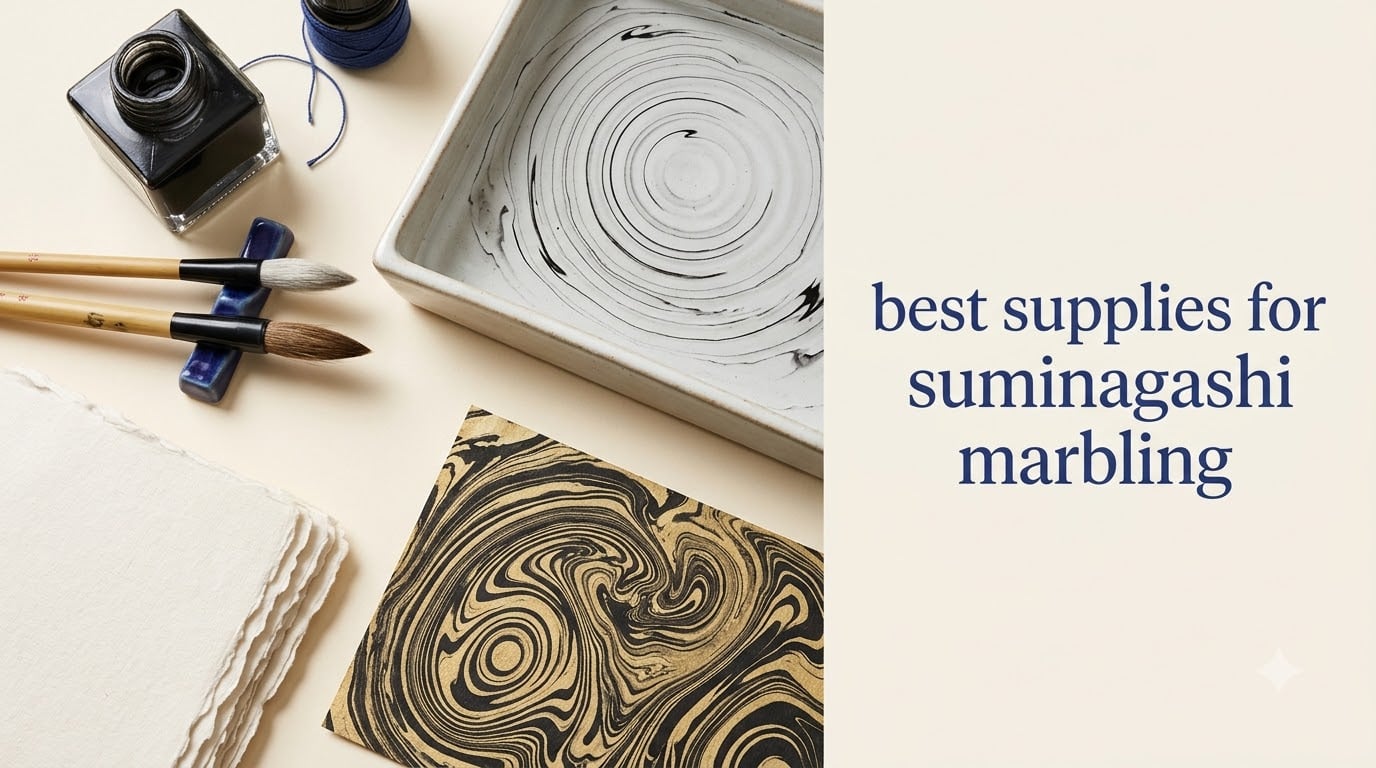 best supplies for suminagashi marbling