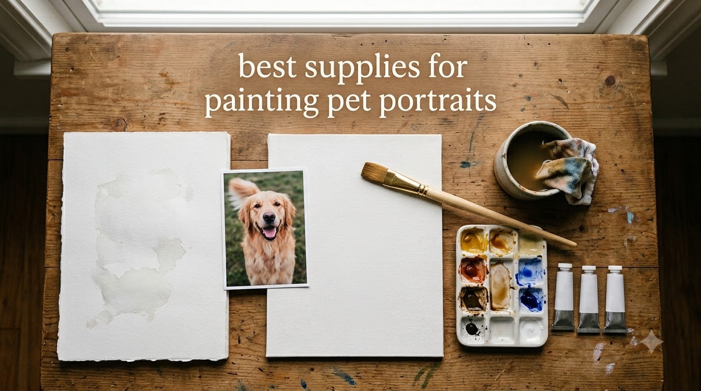 best supplies for painting pet portraits