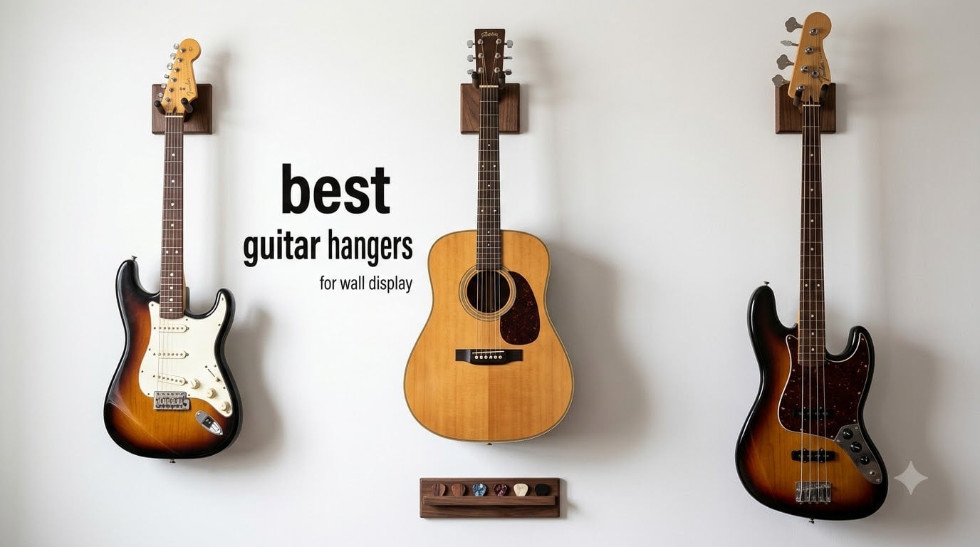 best guitar hangers for wall display