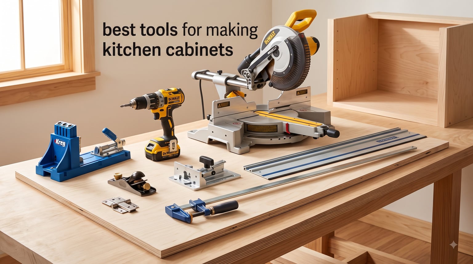 best tools for making kitchen cabinets