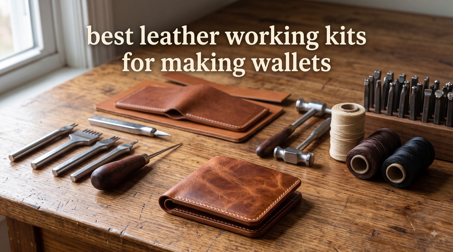 best leather working kits for making wallets