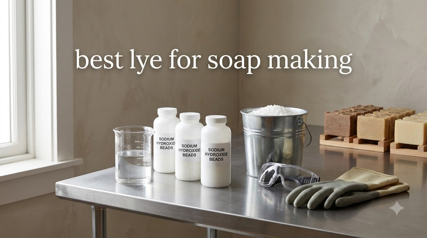 best lye for soap making