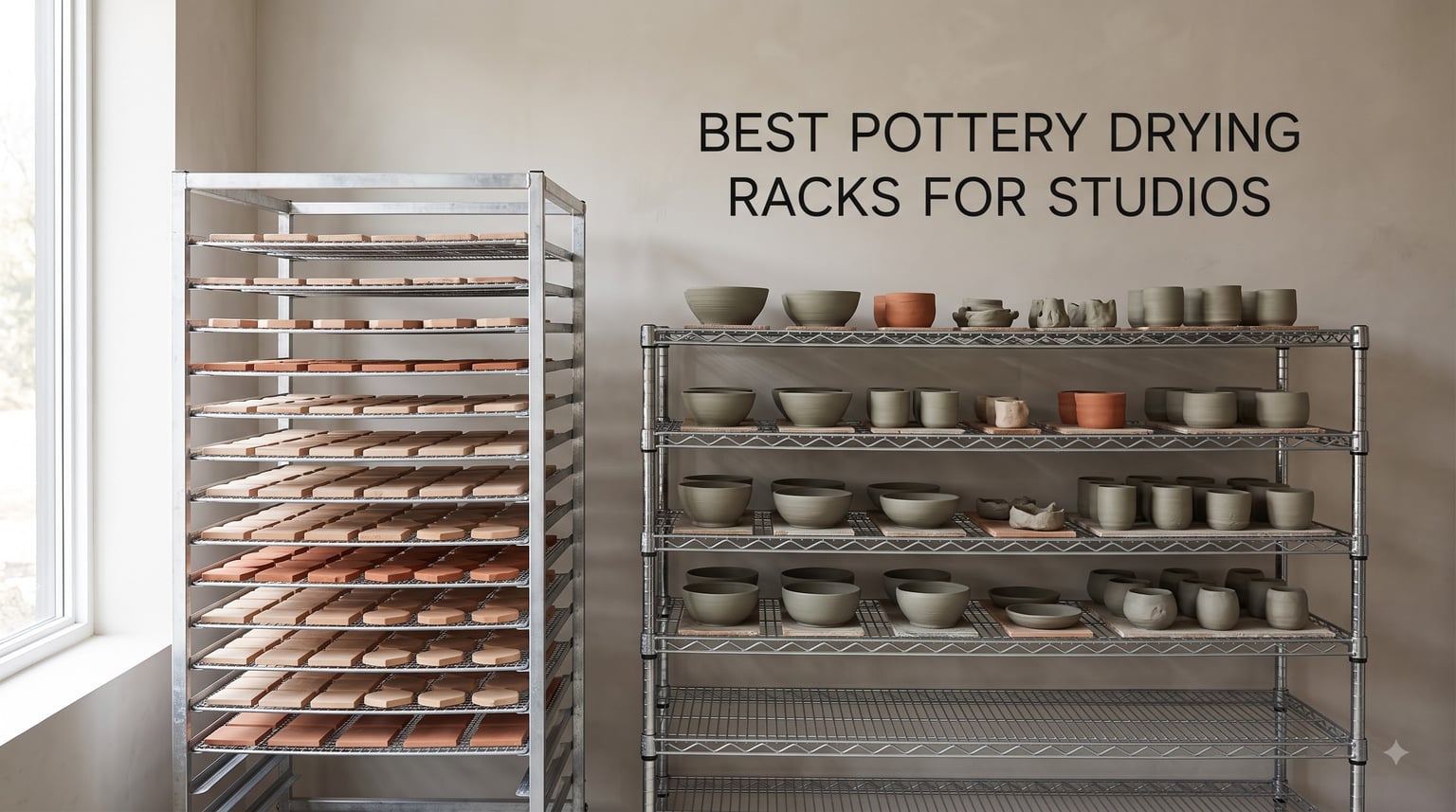 best pottery drying racks for studios