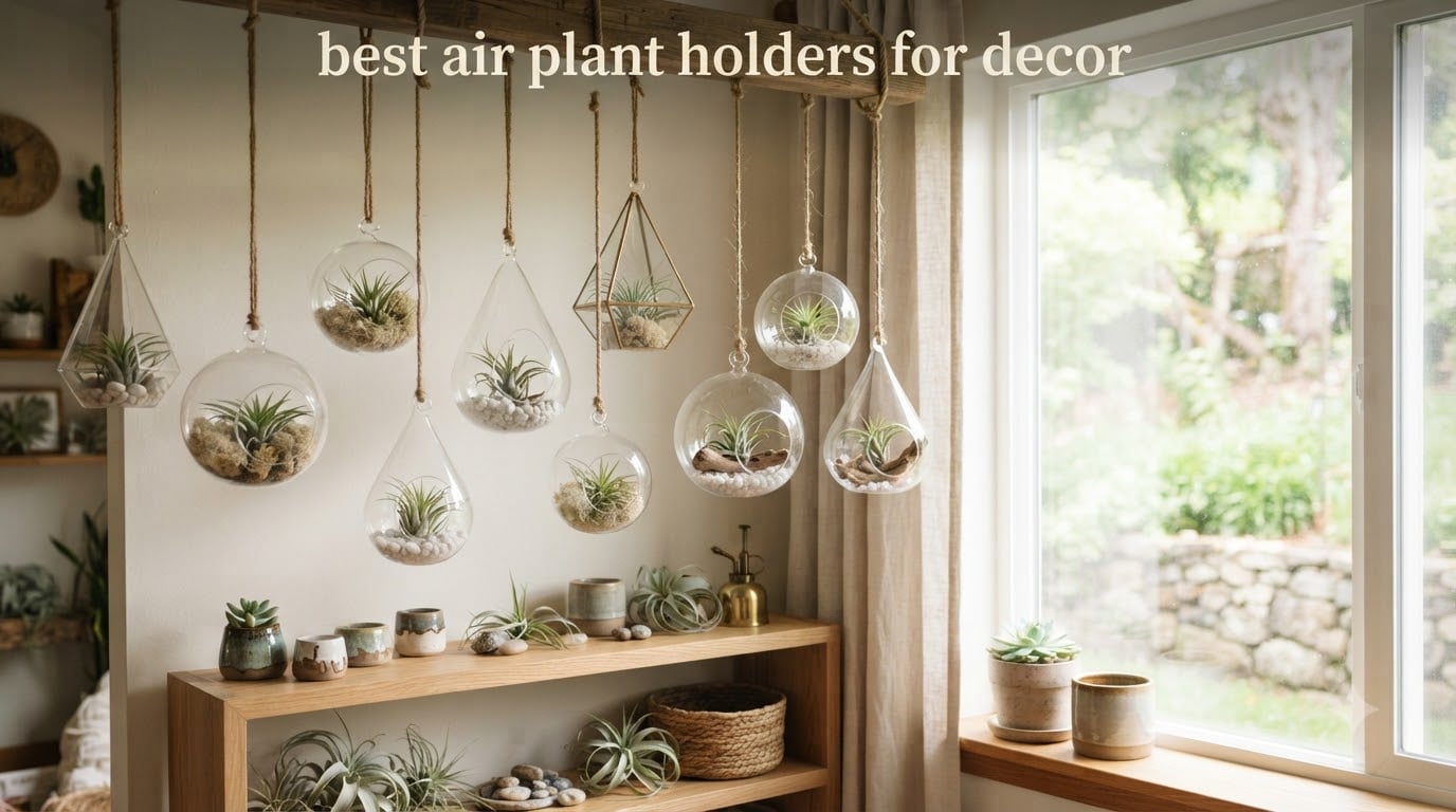 best air plant holders for decor