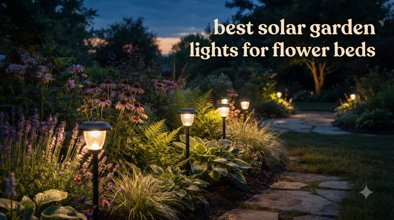 best solar garden lights for flower beds
