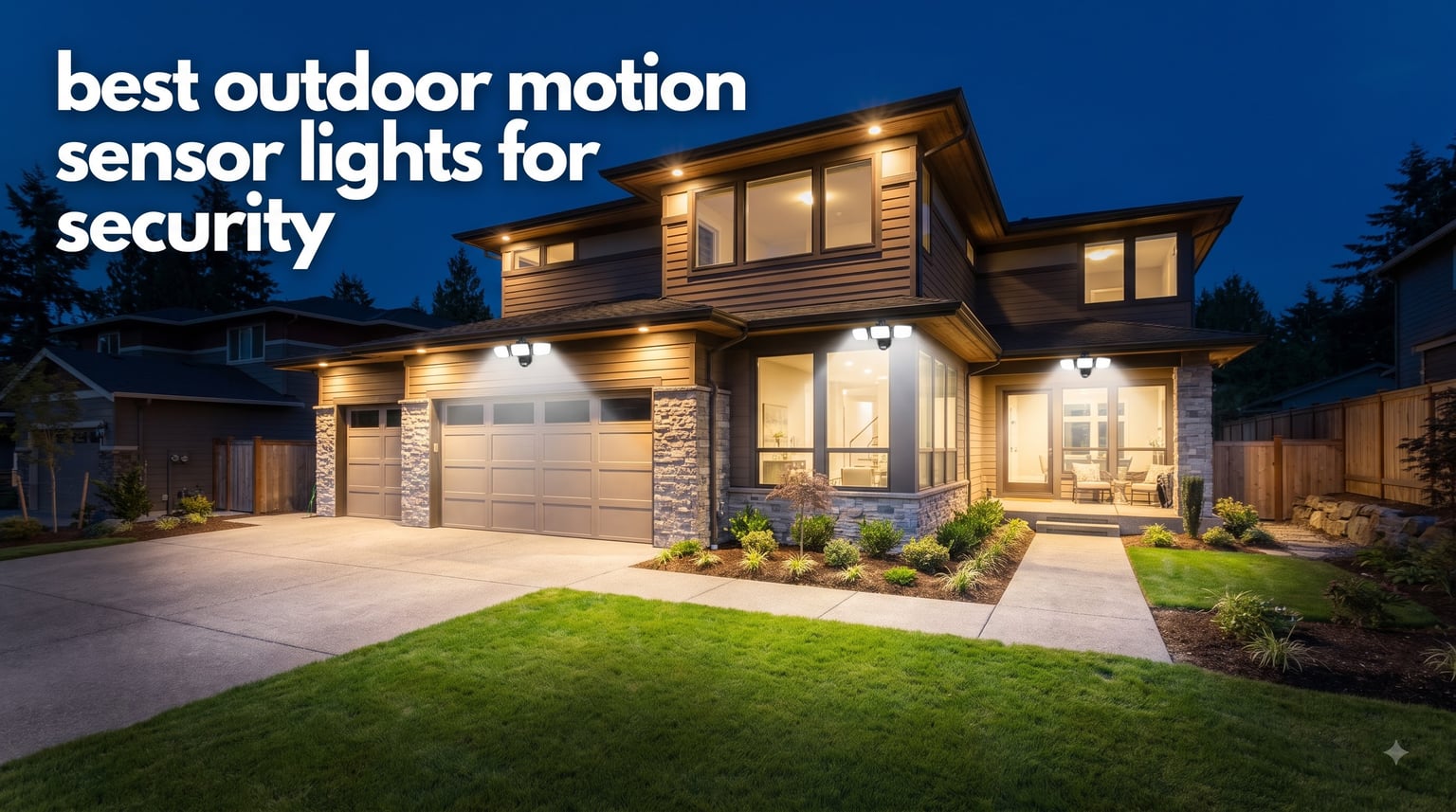 best outdoor motion sensor lights for security