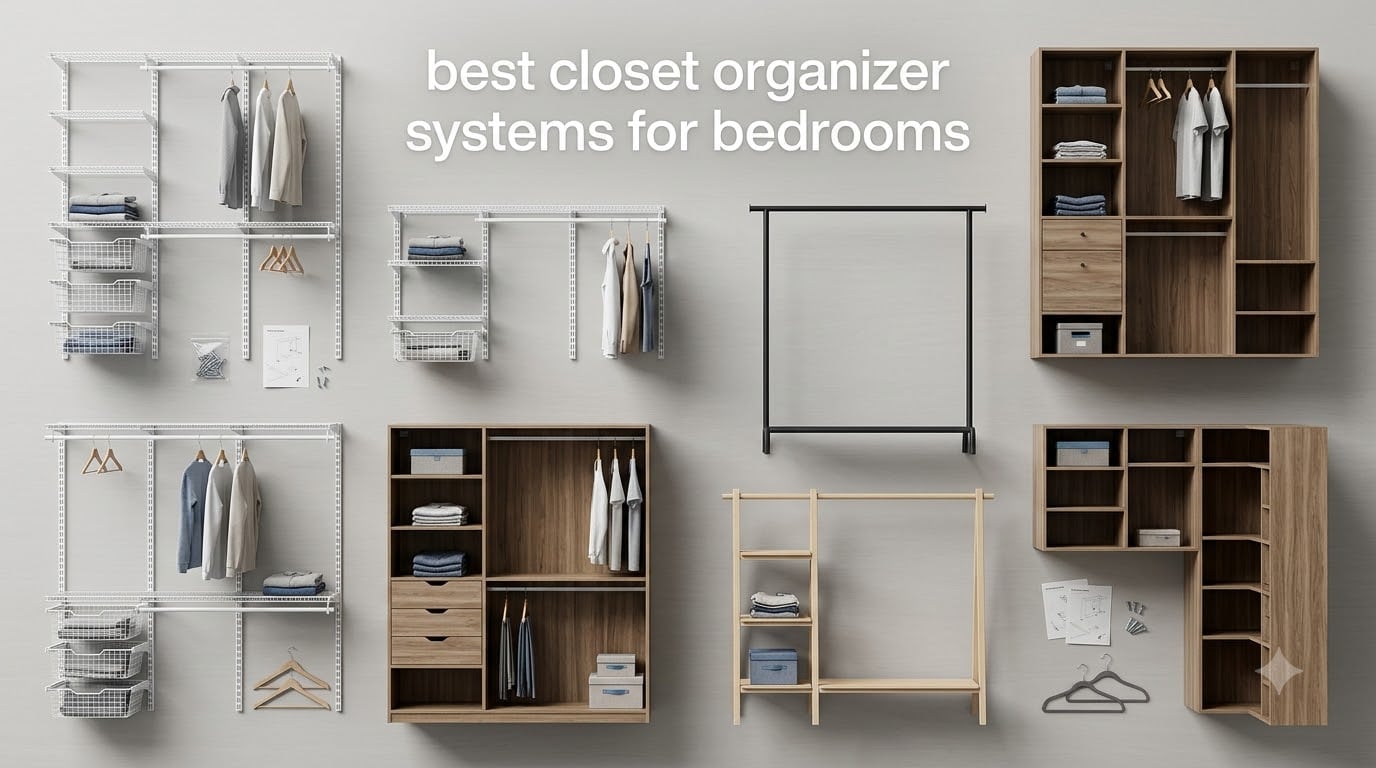 best closet organizer systems for bedrooms