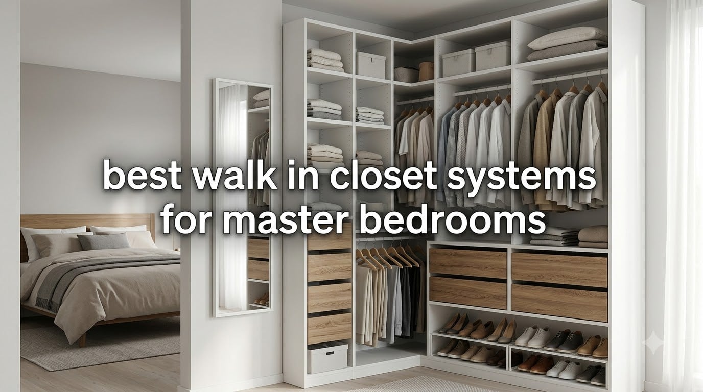 best walk in closet systems for master bedrooms