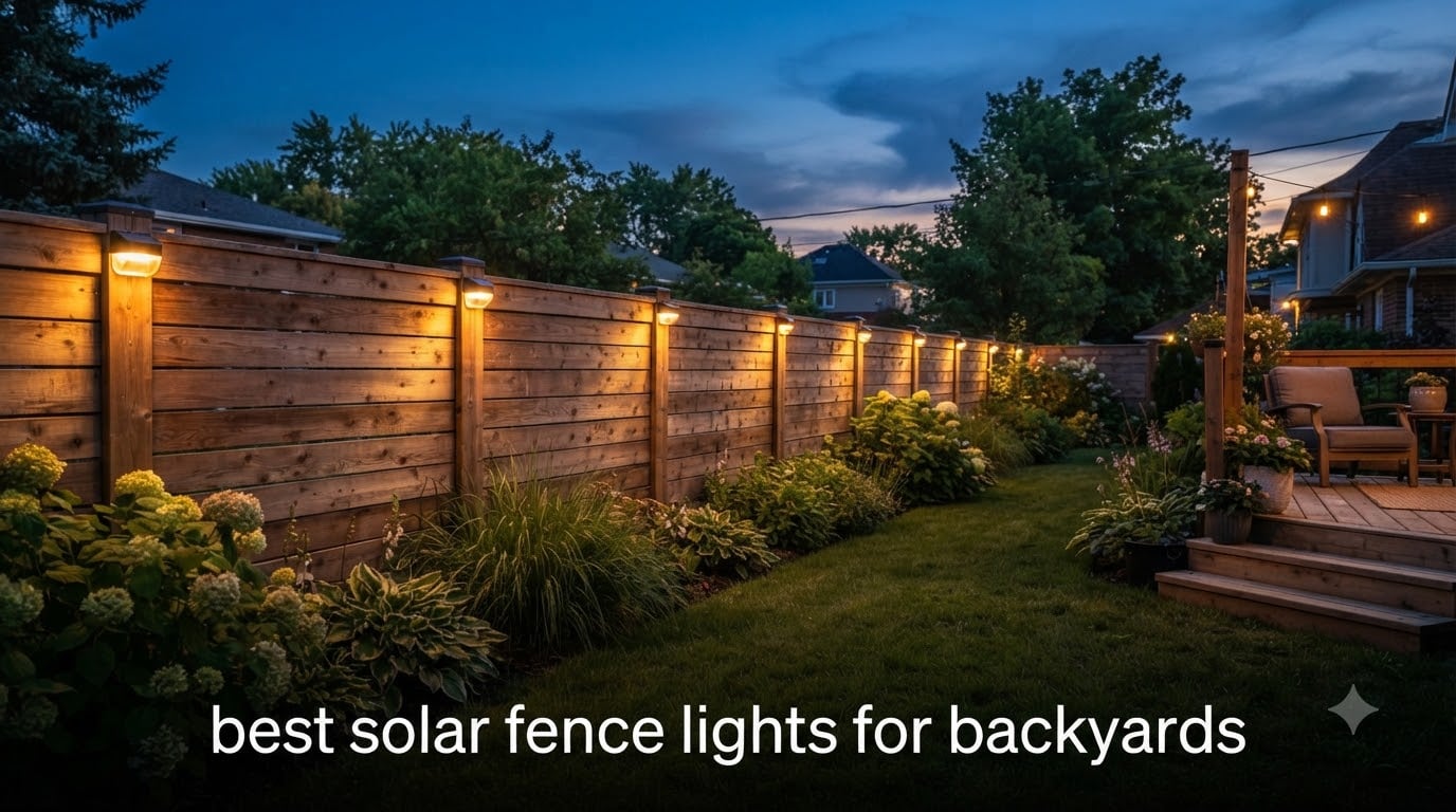 best solar fence lights for backyards