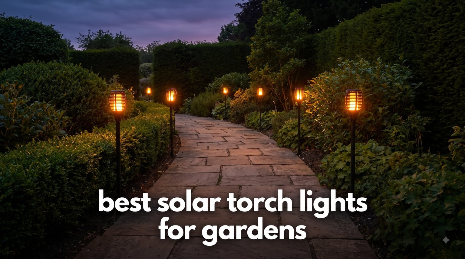 best solar torch lights for gardens