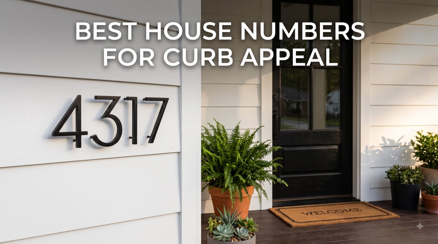 best house numbers for curb appeal
