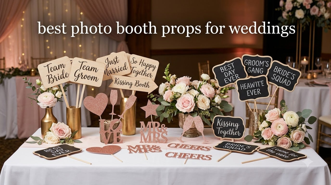 best photo booth props for weddings