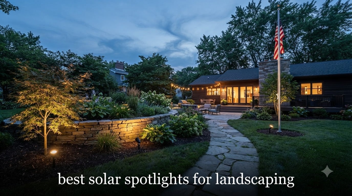 best solar spotlights for landscaping