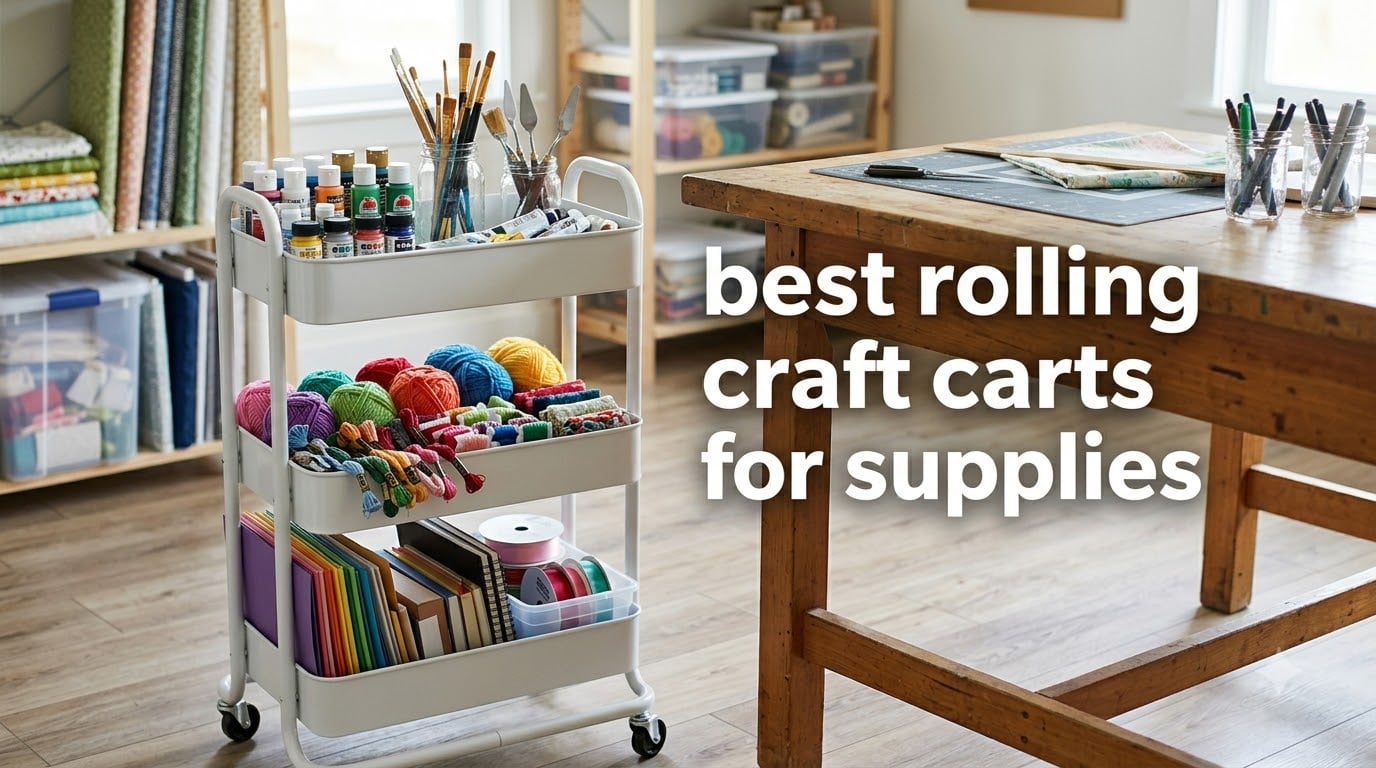 best rolling craft carts for supplies
