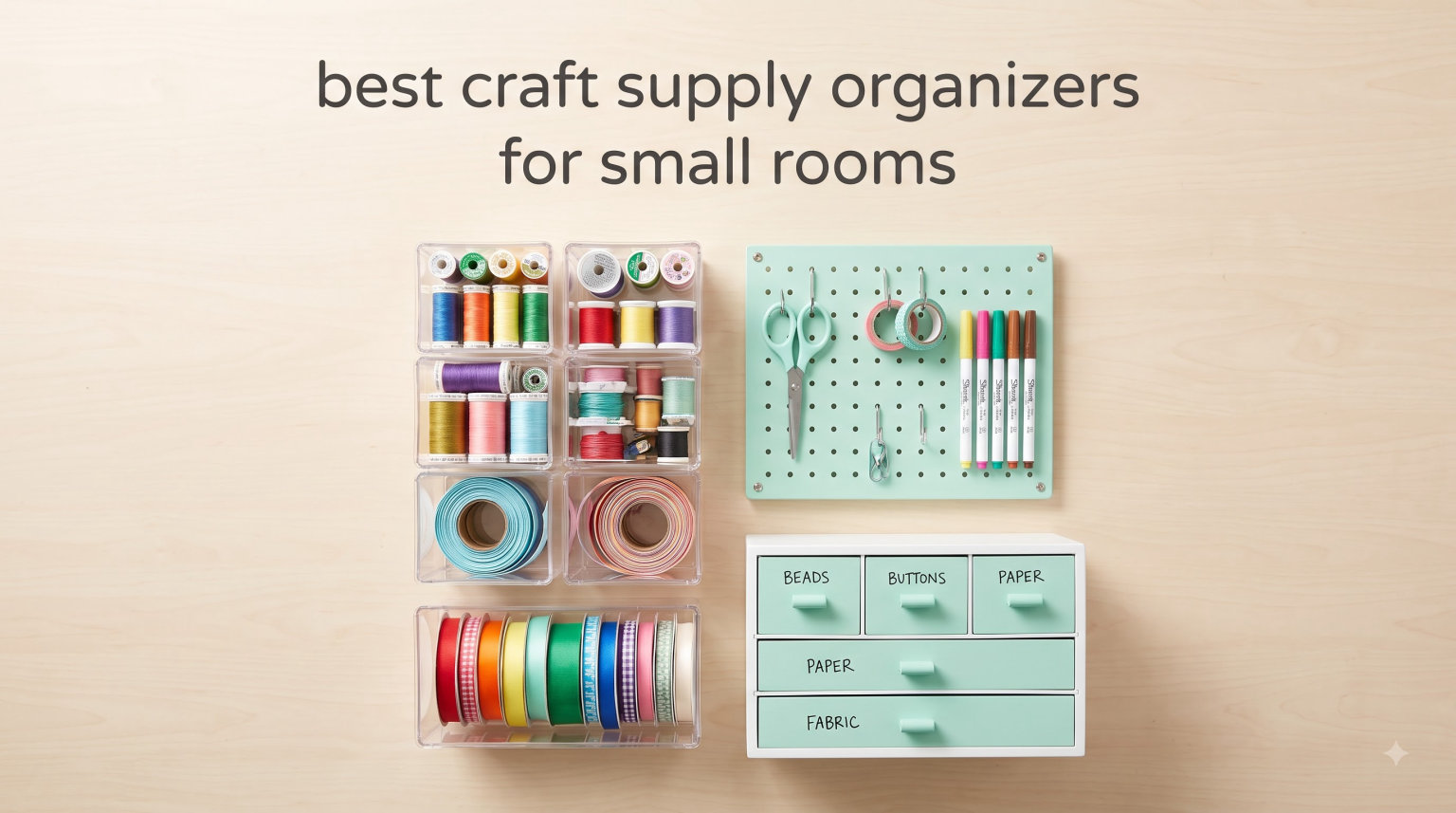 best craft supply organizers for small rooms