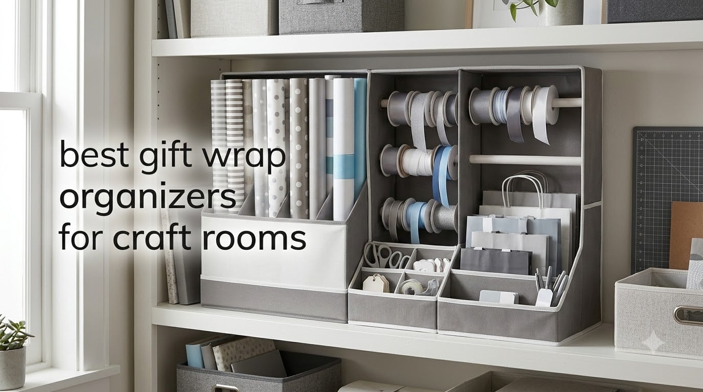 best gift wrap organizers for craft rooms