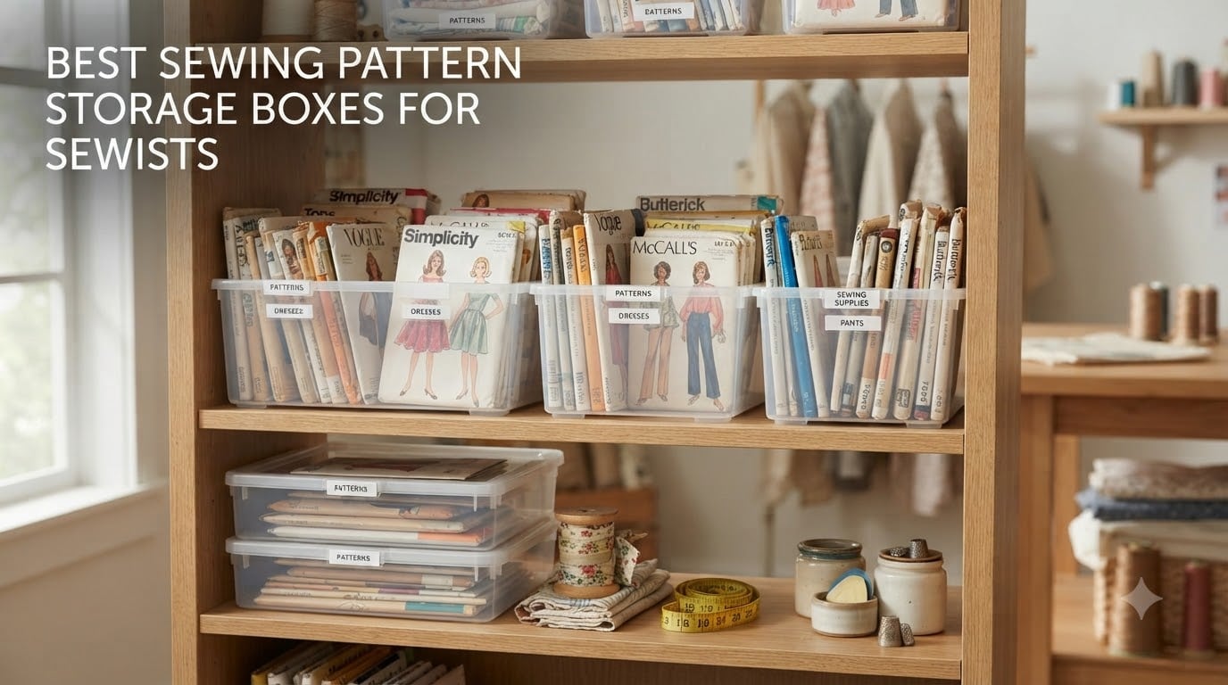 best sewing pattern storage boxes for sewists