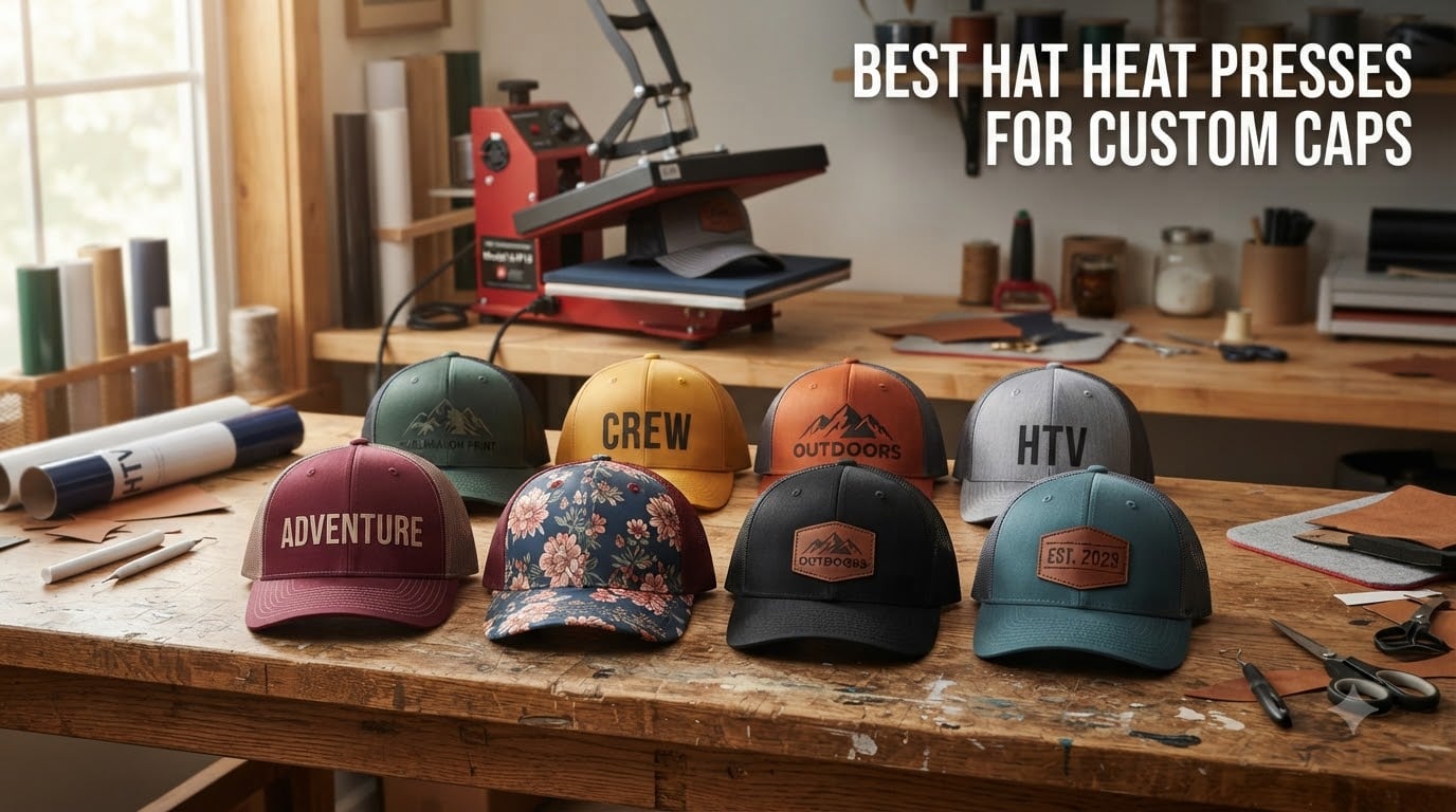 best hat heat presses for custom caps
