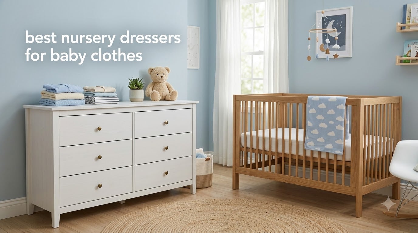 best nursery dressers for baby clothes