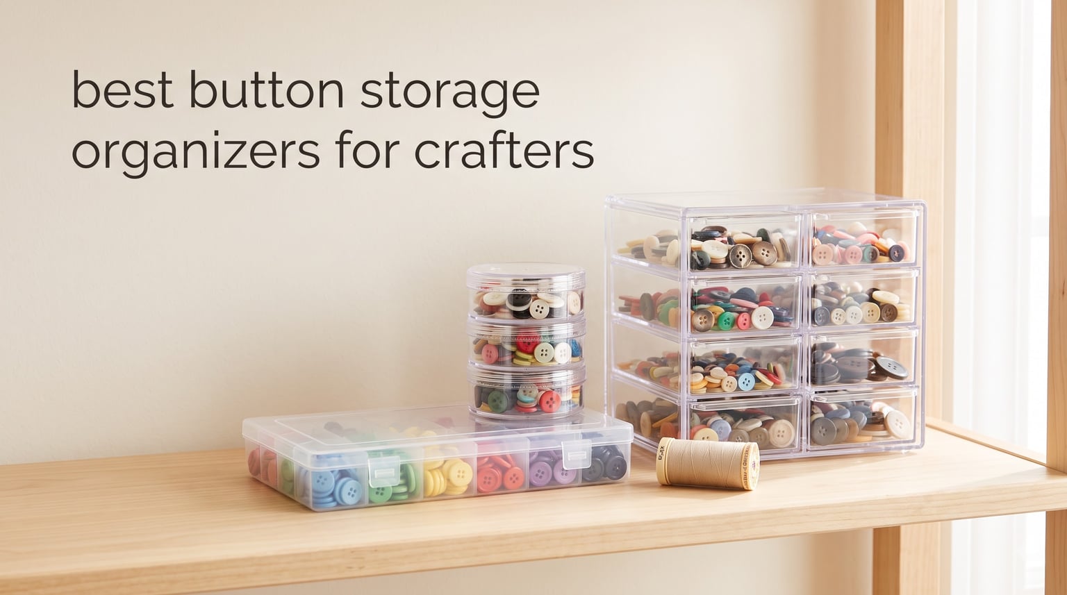 best button storage organizers for crafters