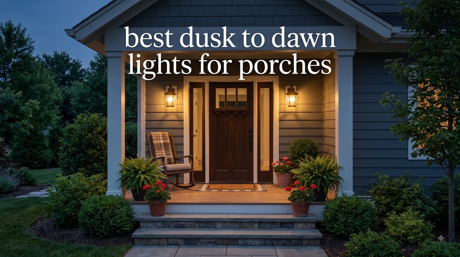 best dusk to dawn lights for porches