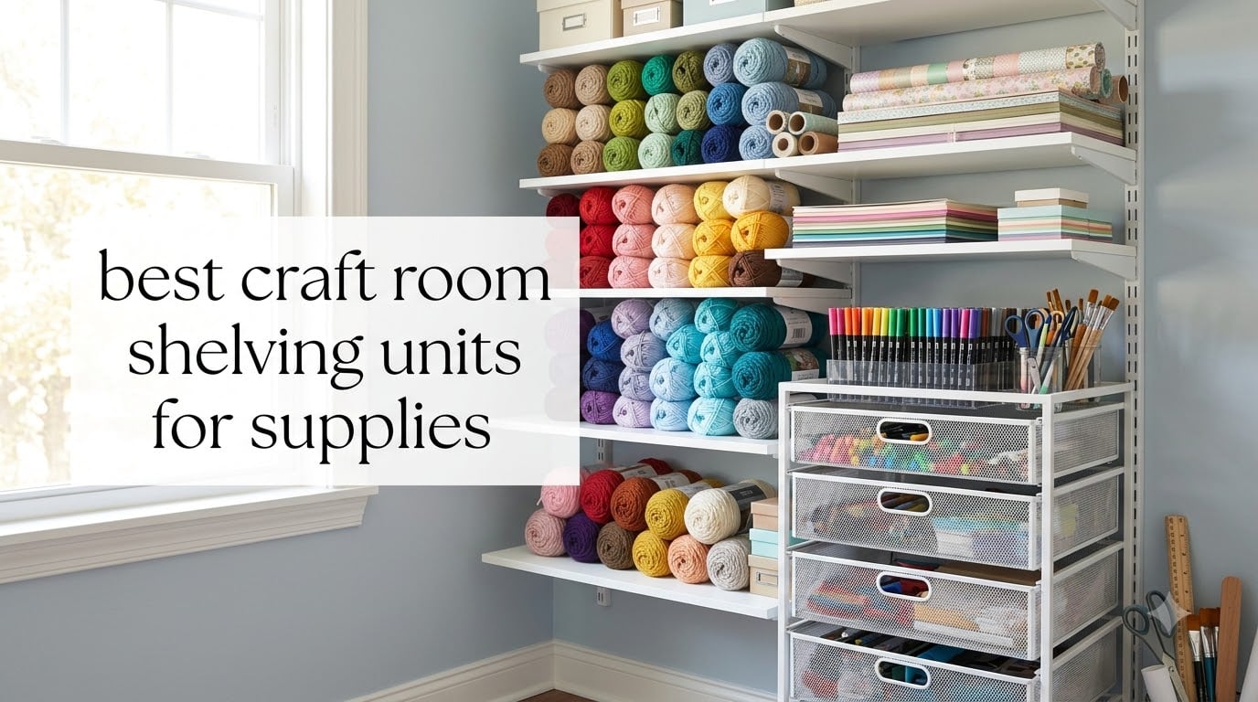 best craft room shelving units for supplies