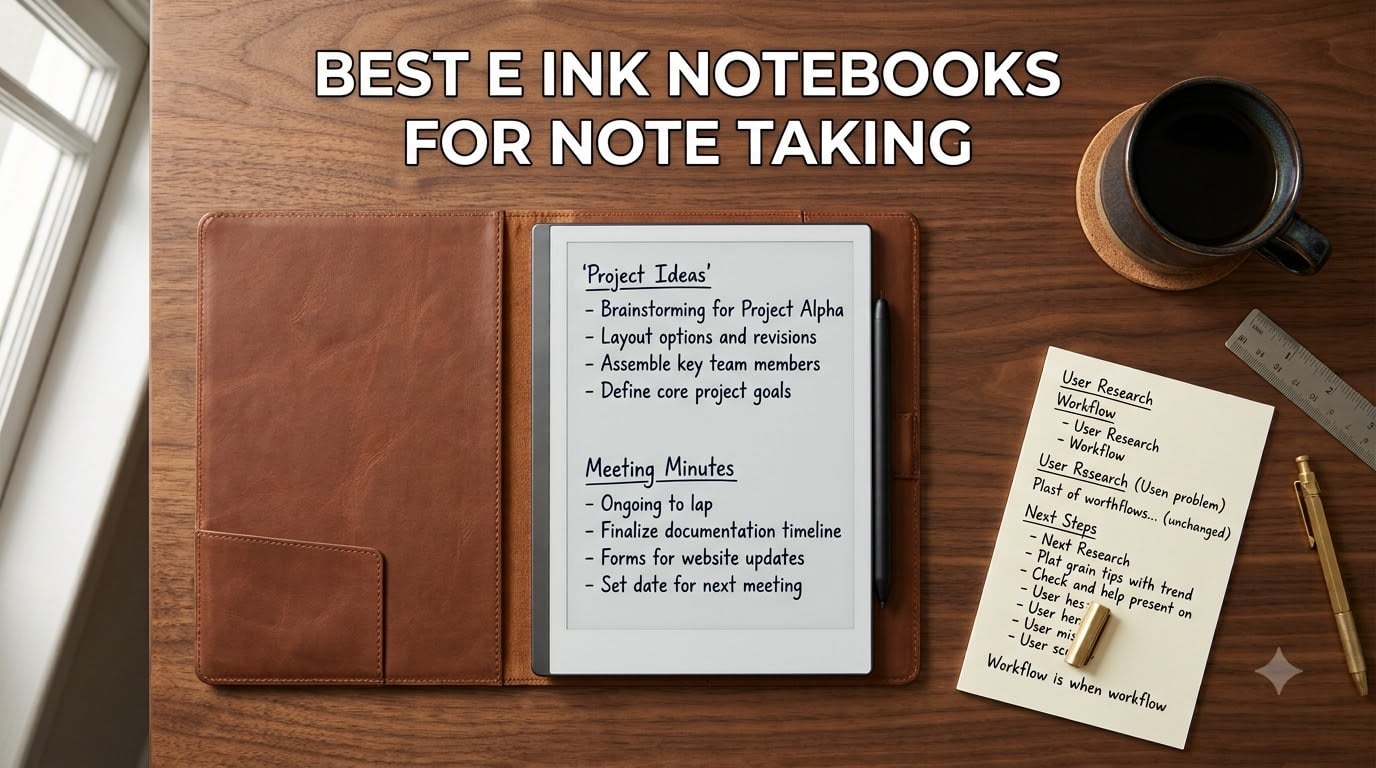 best e ink notebooks for note taking