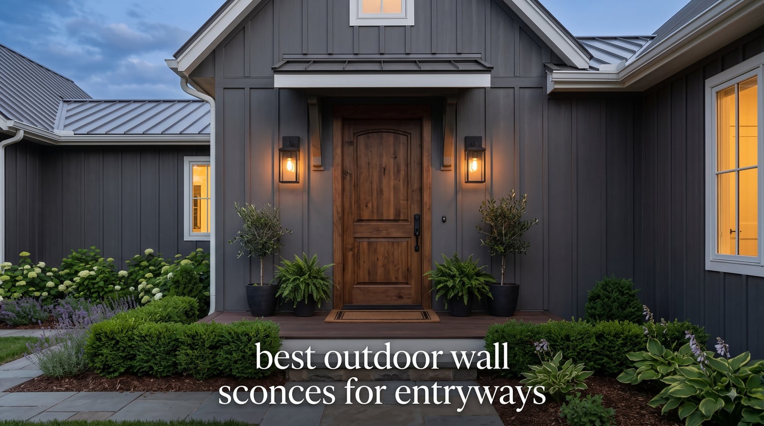 best outdoor wall sconces for entryways