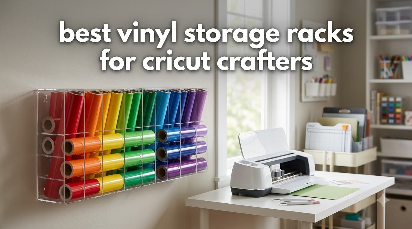 best vinyl storage racks for cricut crafters