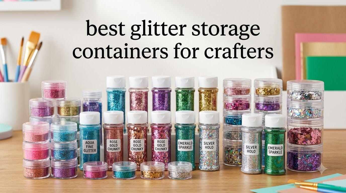 best glitter storage containers for crafters