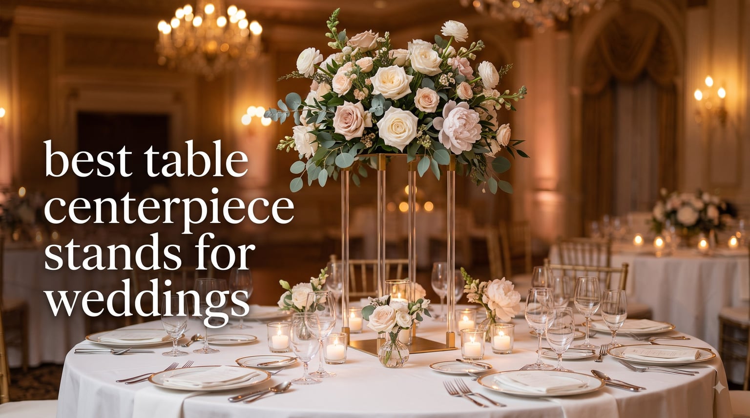 best table centerpiece stands for weddings