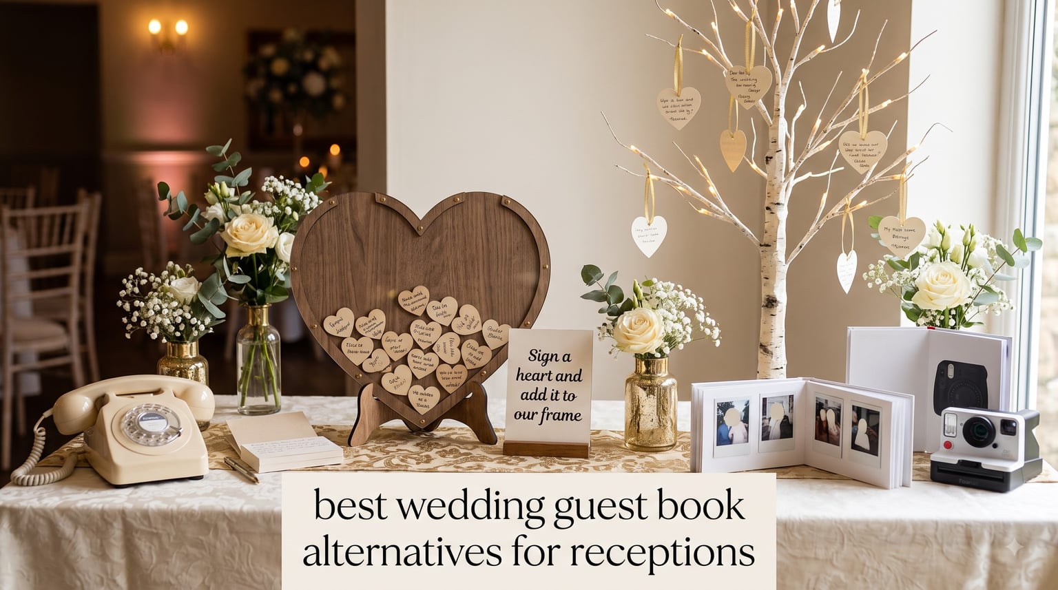 best wedding guest book alternatives for receptions