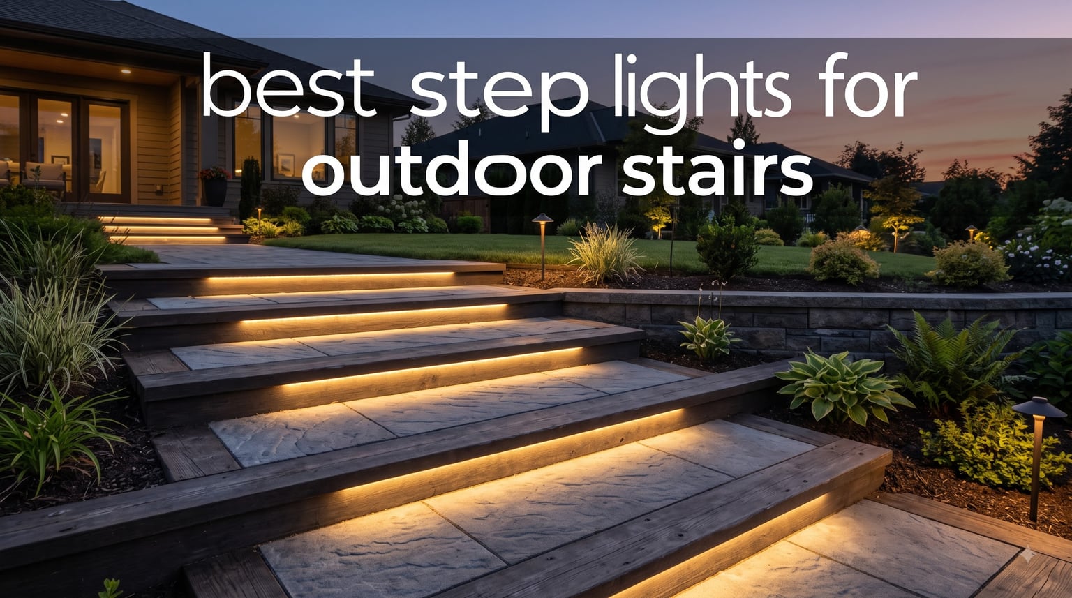 best step lights for outdoor stairs
