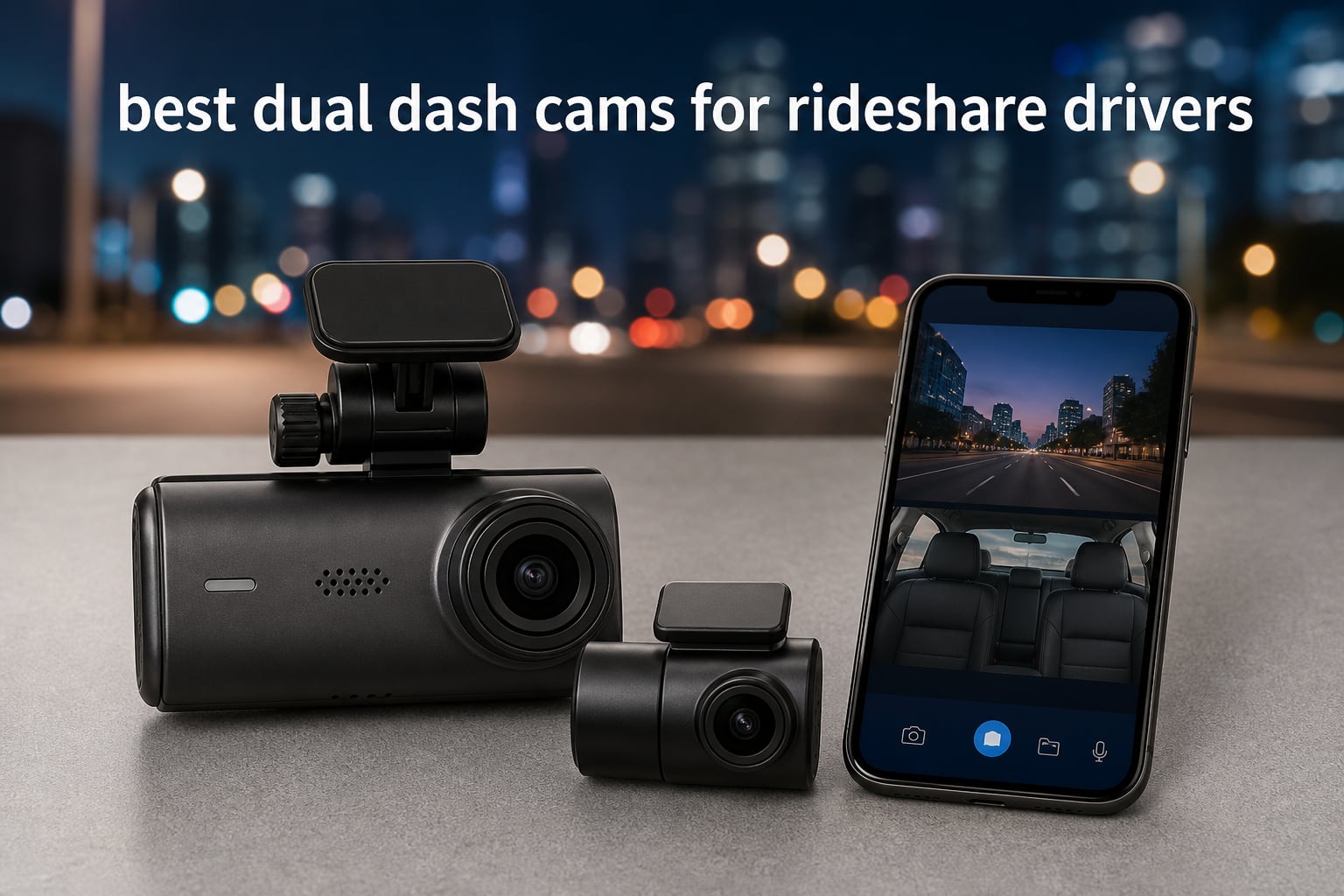 best dual dash cams for rideshare drivers