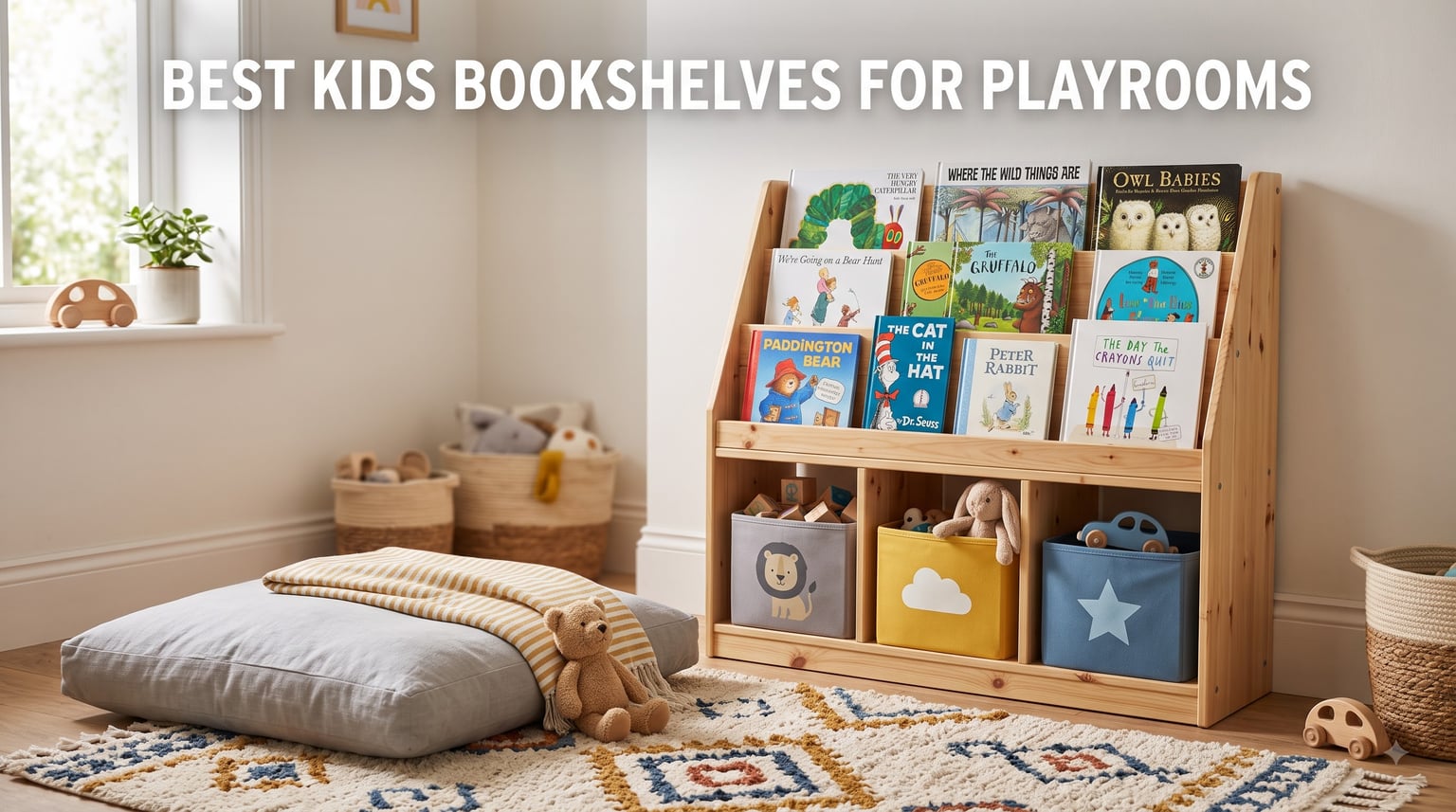 best kids bookshelves for playrooms