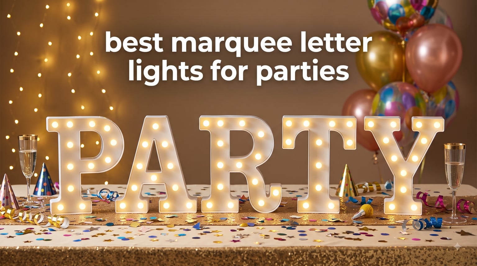 best marquee letter lights for parties
