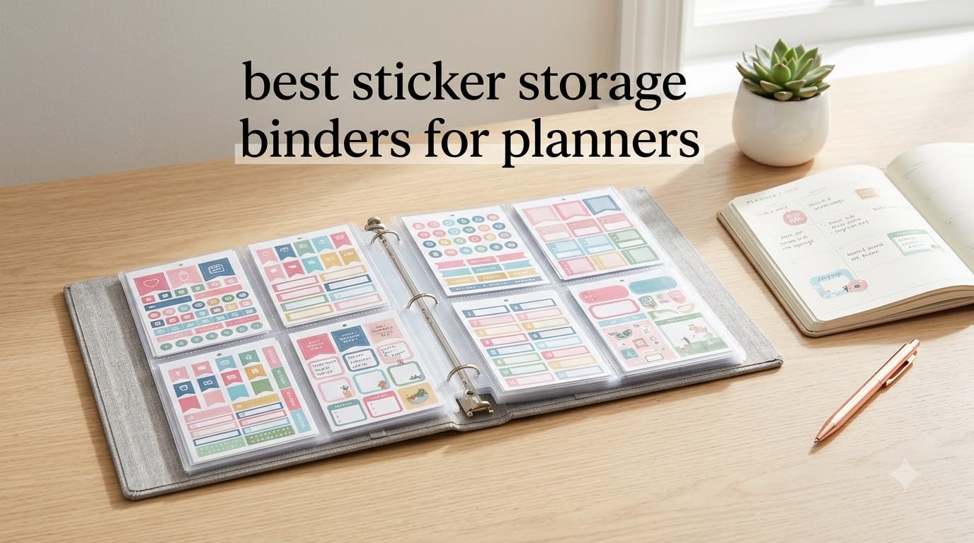 best sticker storage binders for planners