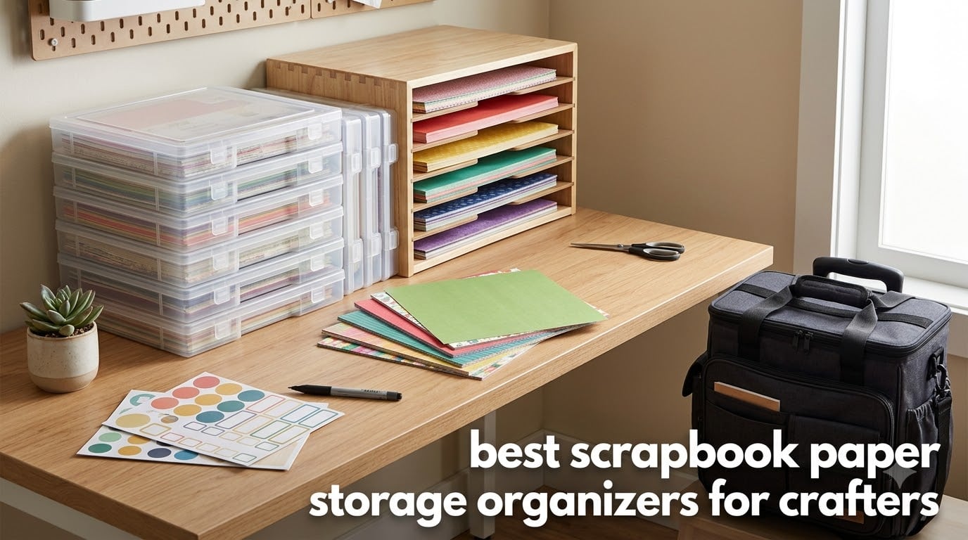 best scrapbook paper storage organizers for crafters