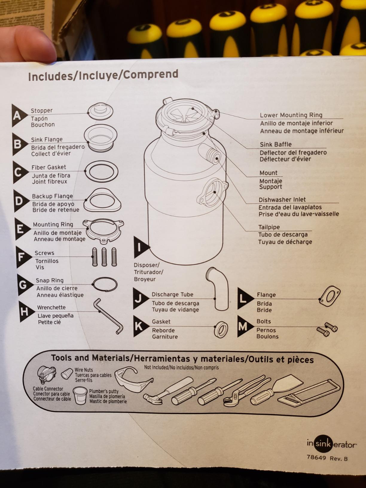 InSinkErator Badger 5 Garbage Disposal, Badger Series 1/2 HP Continuous Feed Food Waste Disposer customer photo 1