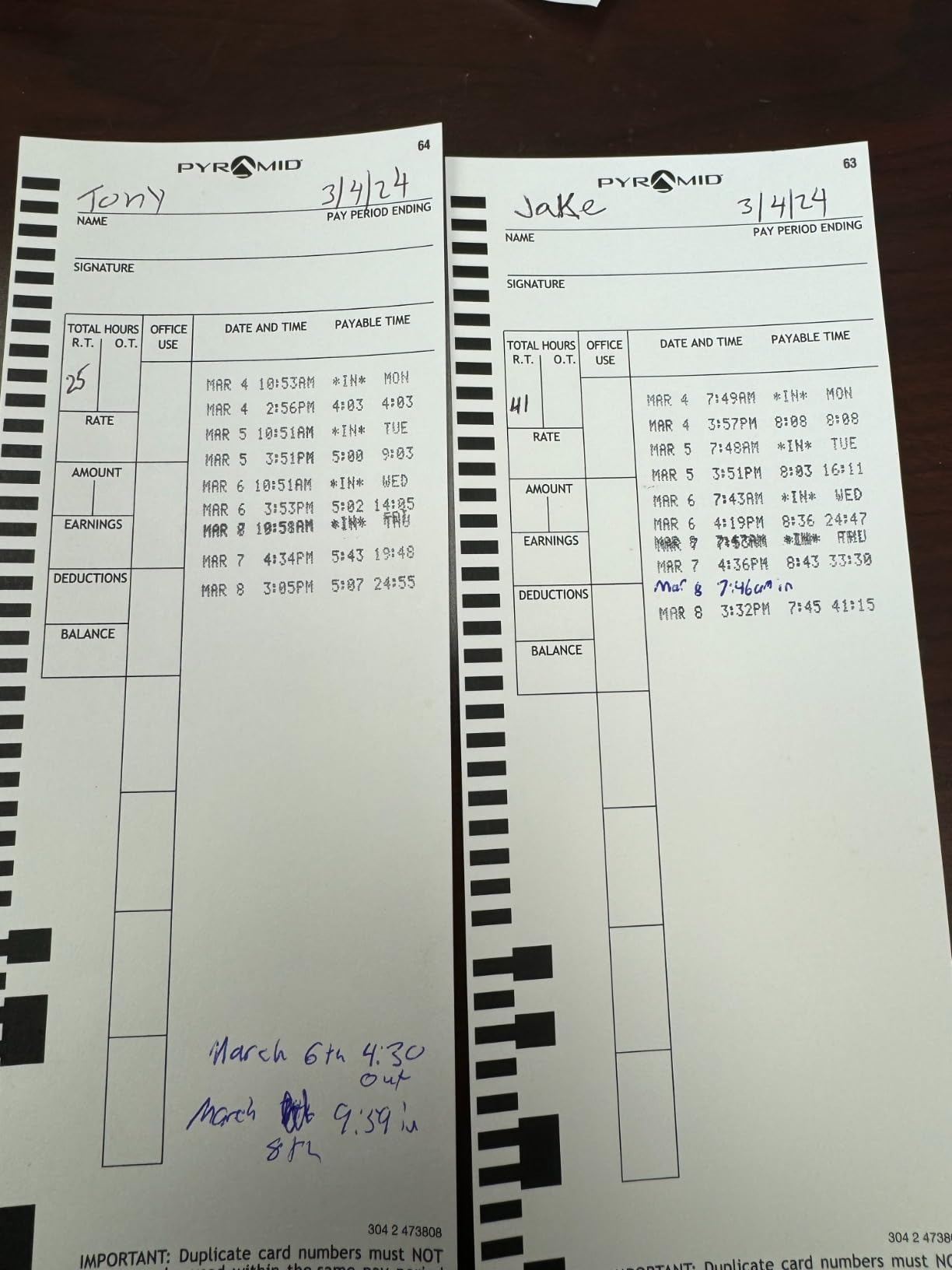 Pyramid Time Systems 4000 Pro Auto Totaling Time Clock, Silver customer photo 2