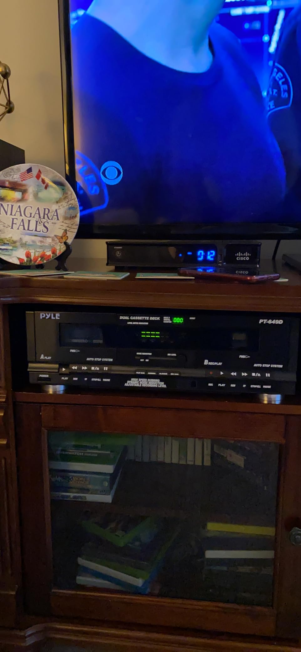 Pyle Home Digital Dual Cassette Deck Media Player Music Recording Device with RCA Cables Switchable Rack Mounting Hardware CrO2 Tape Selector Included 3 Digit Counter - 110V/220V customer photo 1
