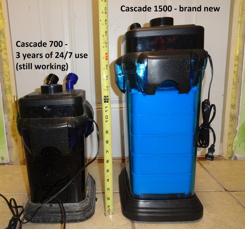 Penn-Plax Cascade 1000 Canister Filter - 265 GPH Aquarium Filter for Tanks Up to 100 Gallons - 360 Degree Flow Valves, Poly Fiber Pads, Bio-Sponge & Activated Carbon -Fresh & Saltwater -11.5x10x17in customer photo 2