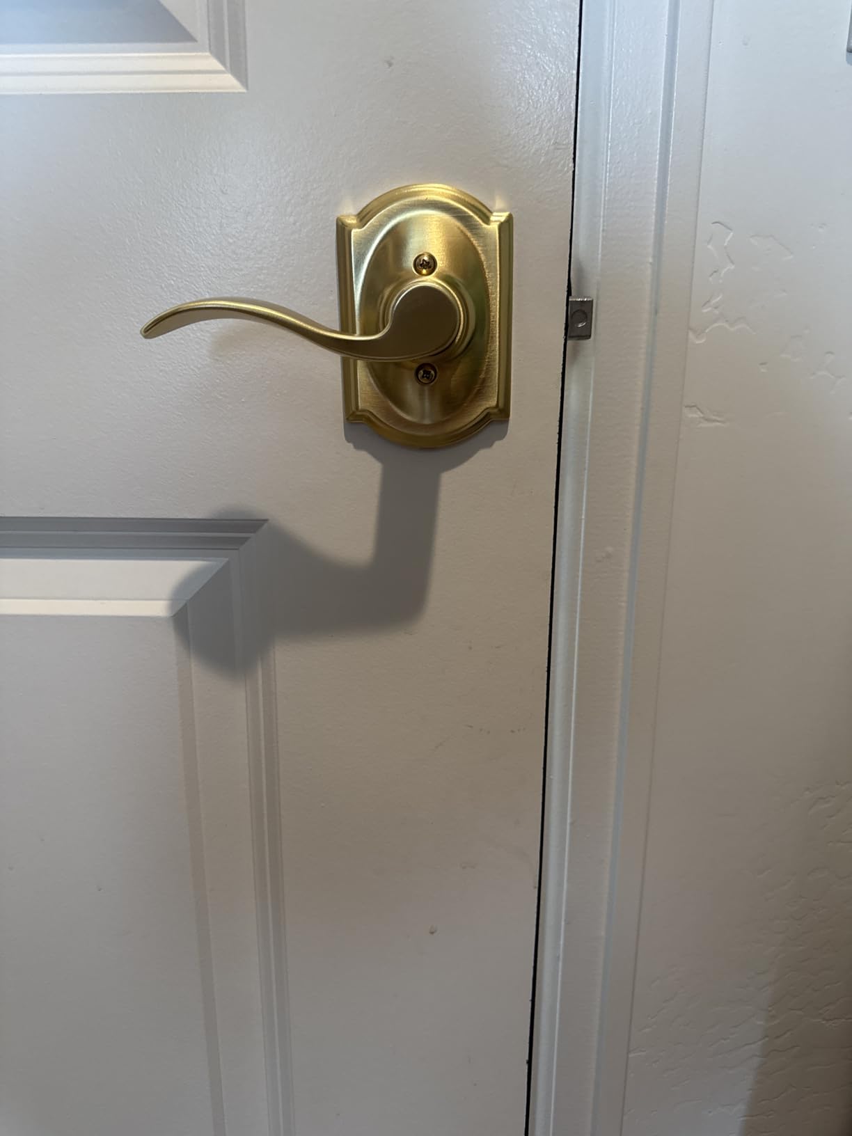 SCHLAGE Accent Hall/Closet Passage Door Handle, Reversible, Satin Nickel customer photo 1