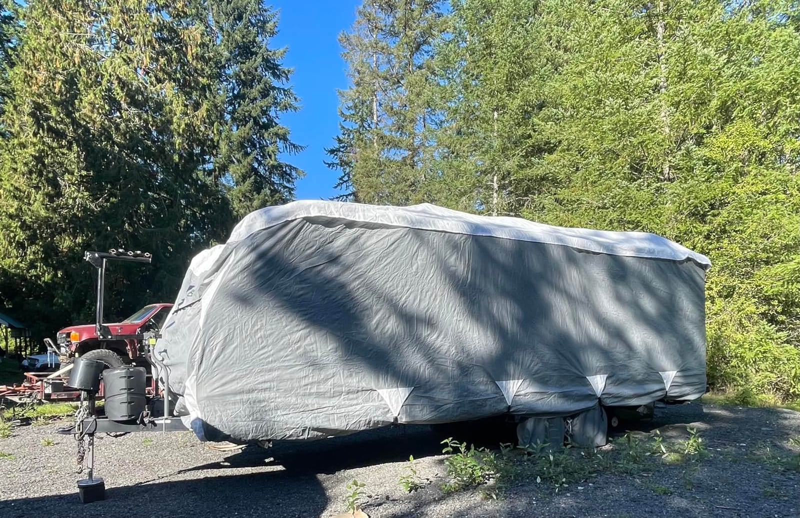 Classic Accessories Over Drive PolyPRO3 Deluxe Travel Trailer/Toy Hauler Cover, Fits 22'-24' RVs, RV Cover, Camper Cover, Travel Trailer Cover customer photo 1