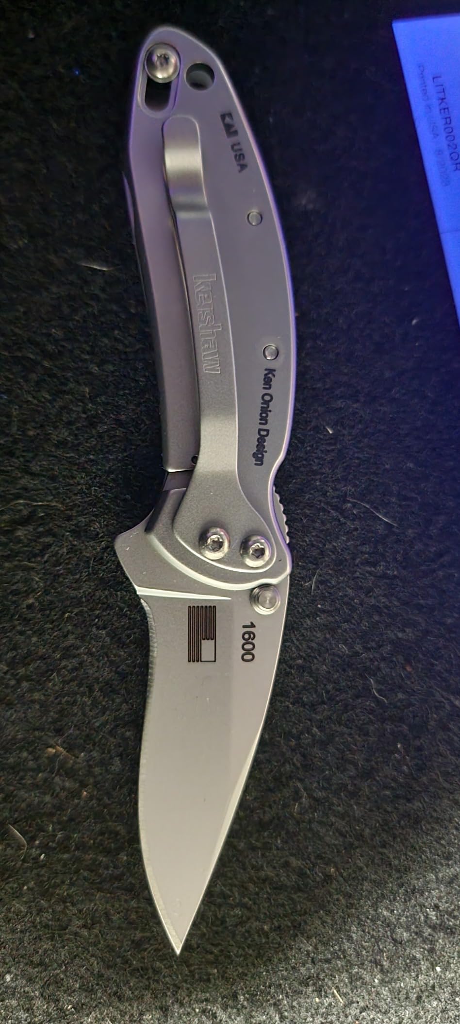 Kershaw Chive Pocket Knife, 1.9 Inch 420HC Steel Blade, Speedsafe Assisted Opening, Made in the USA, (1600) customer photo 1